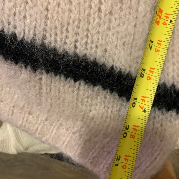 New Tuckernuck Pomandere Mohair sweater beige gorgeous stripes alternate - Picture 13 of 14